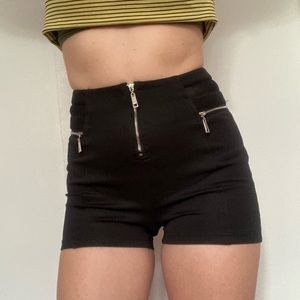 Black High waisted Shorts